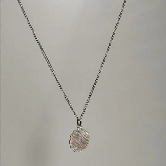 Libra Zodiac dainty pendant charm necklace New vintage STER silver - Picture 10 of 15